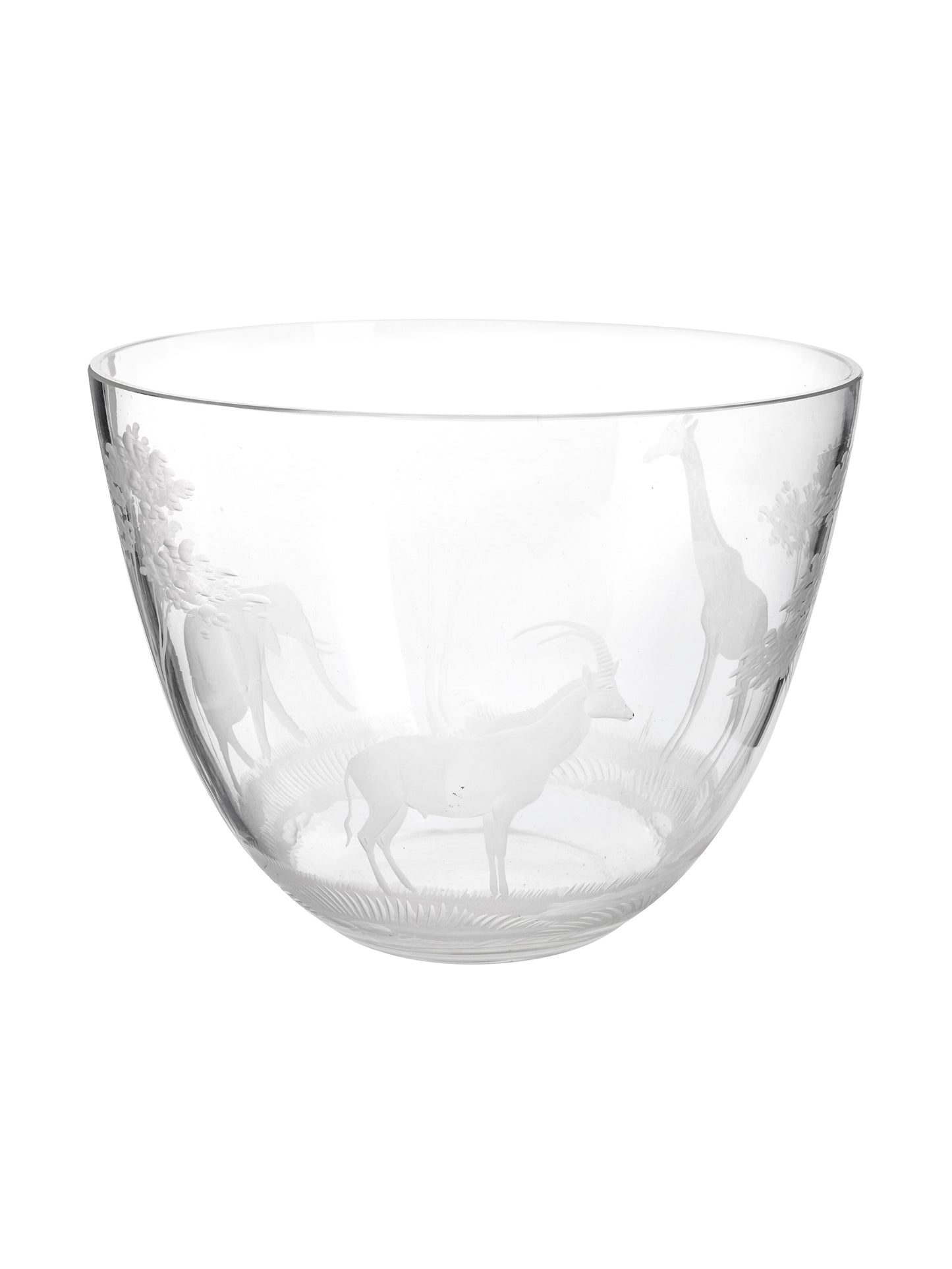 Vintage 1960s Crystal Queen Lace Safari Bowl Weston Table