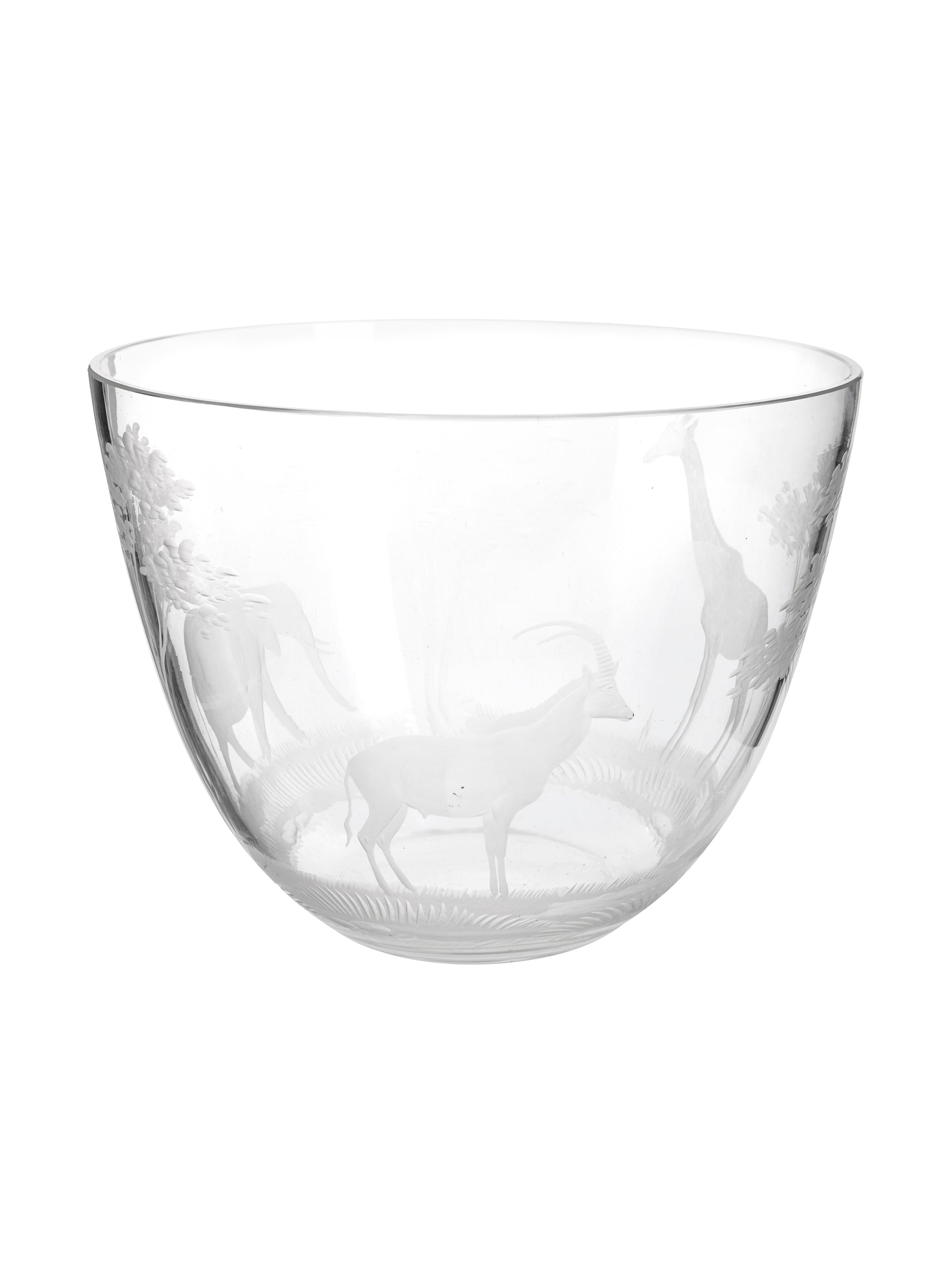 Vintage 1960s Crystal Queen Lace Safari Bowl Weston Table
