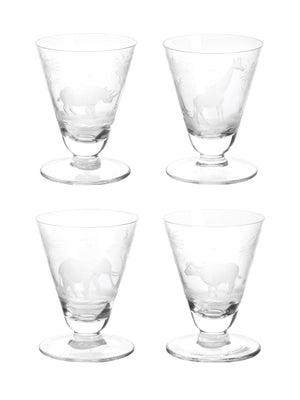  Vintage 1960s Crystal Queen Lace Safari Cordials Weston Table 