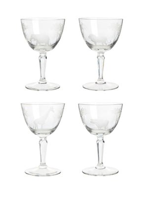  Vintage 1960s Crystal Queen Lace Wine Glass Weston Table 