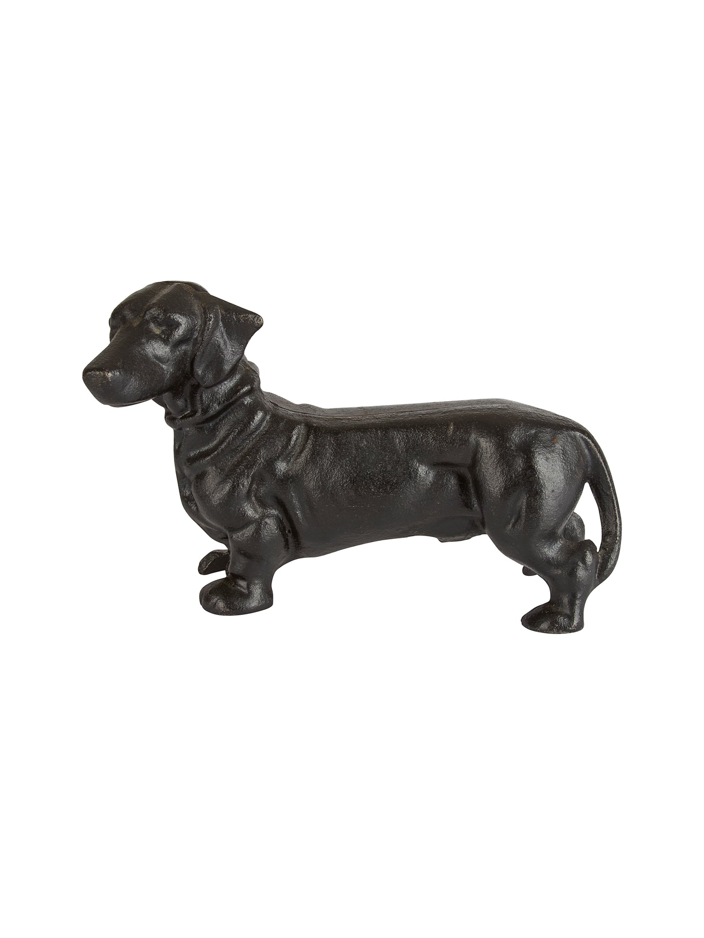 Vintage 1960s Dachshund Cast Iron Doorstop Weston Table