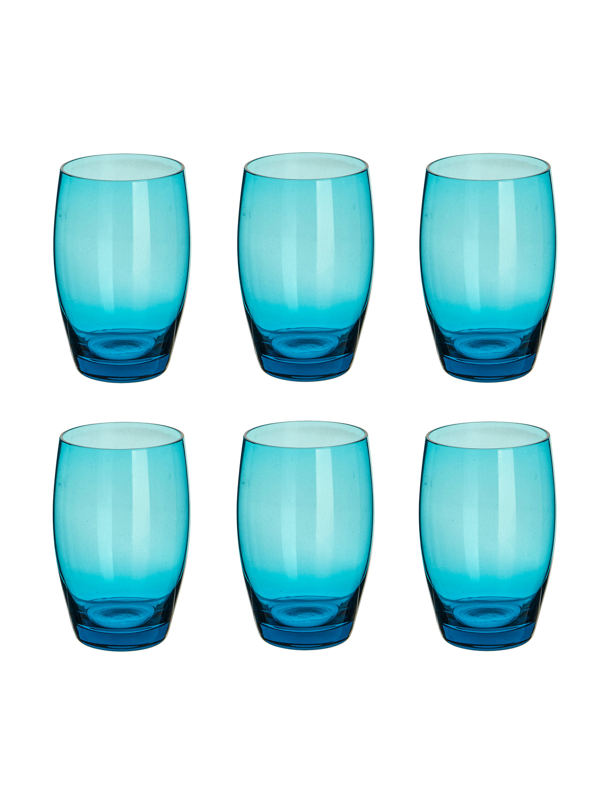 Vintage 1960s English Aqua Pitcher & Glasses Set of Six Weston Table Weston Table