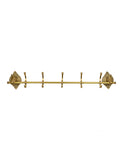 Vintage 1960s Equestrian Brass Coat Rack One Weston Table