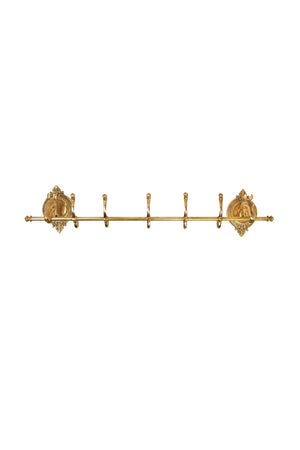  Vintage 1960s Equestrian Brass Coat Rack Weston Table 