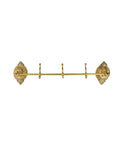 Vintage 1960s Equestrian Small Brass Coat Rack Weston Table