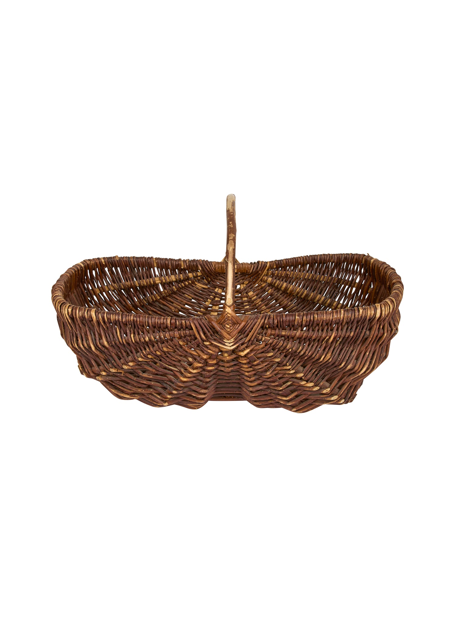 Vintage 1960s French Large Gathering Basket Weston Table