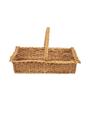  Vintage 1960s French Wicker Twelve Glass Carrier Weston Table 