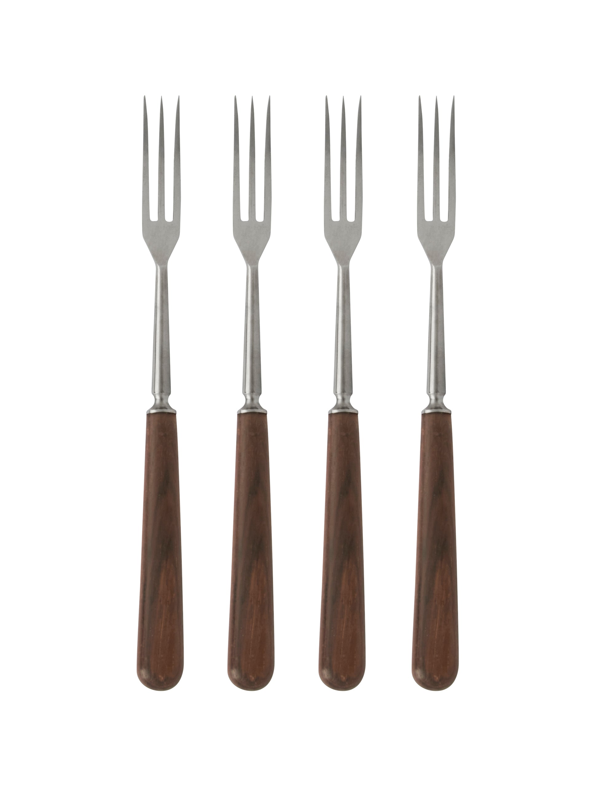 Vintage 1960s French Wood Handled Fondue Forks Weston Table