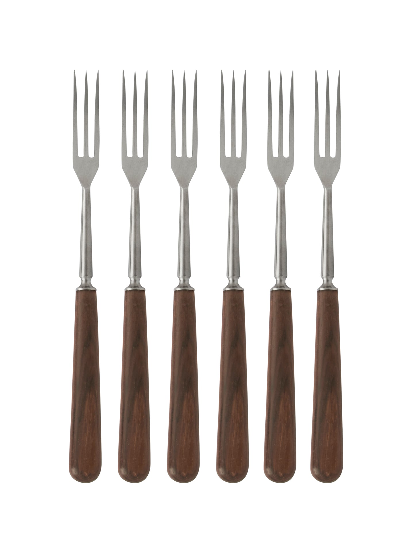 Vintage 1960s French Wood Handled Fondue Forks Weston Table