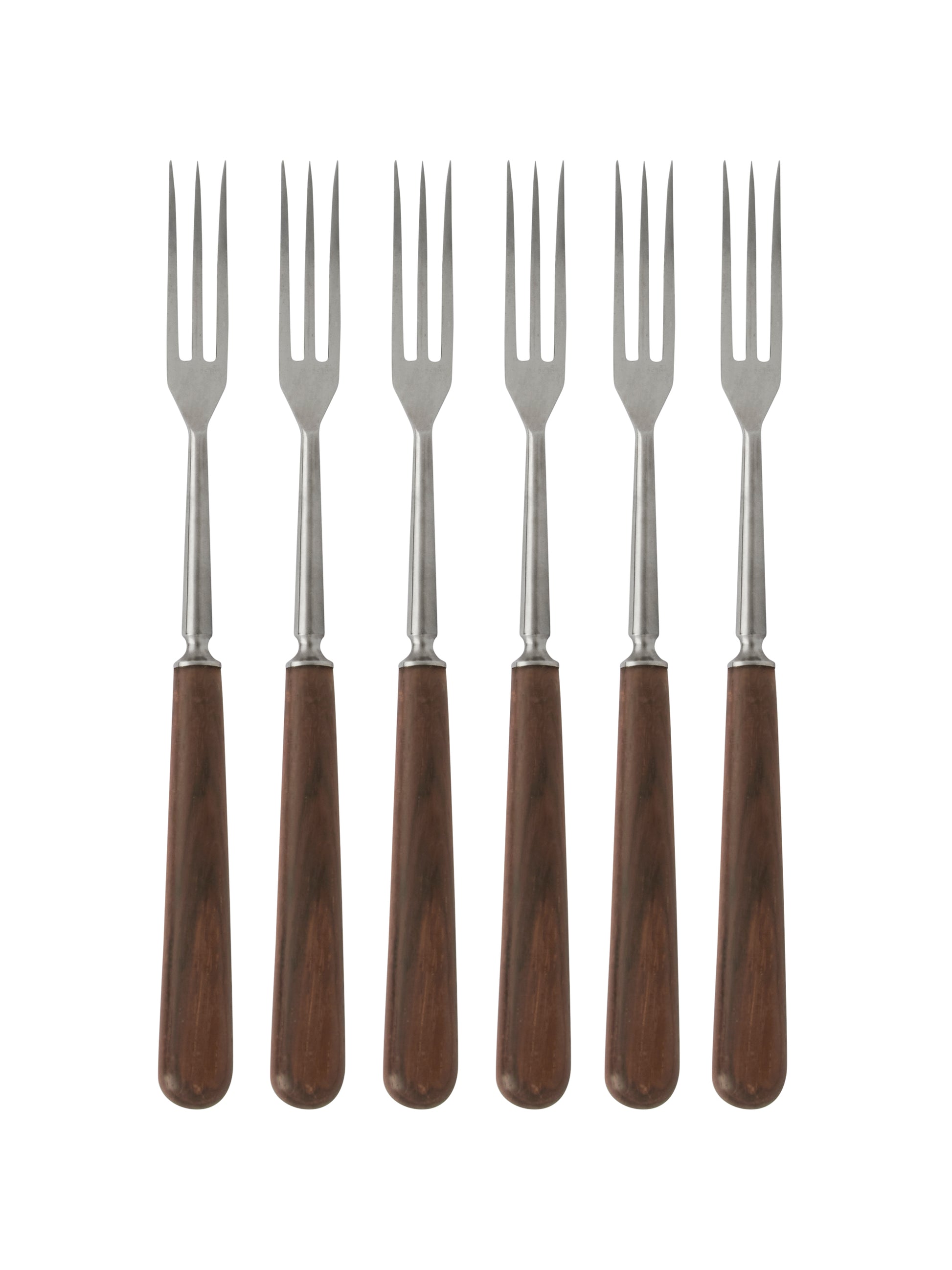 Vintage 1960s French Wood Handled Fondue Forks Weston Table