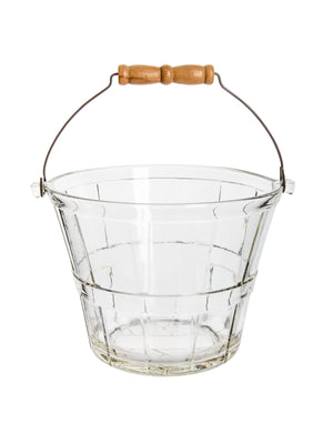  Vintage 1960s Glass Bushel Basket Weston Table 