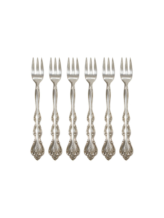 Vintage 1960s Interlude Oyster Forks Set of Six Weston Table