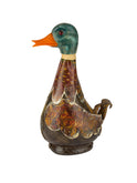 Vintage 1960s Italian Leather Duck Decanter Weston Table