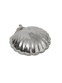 Vintage 1960s Lidded Silver Plate Clam Shell with Glass Dish Weston Table