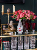 Vintage 1960s Martini Glass Advertising Bottle Weston Table