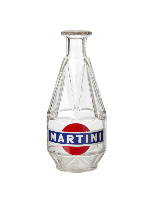 Vintage 1960s Martini Glass Advertising Bottle Weston Table
