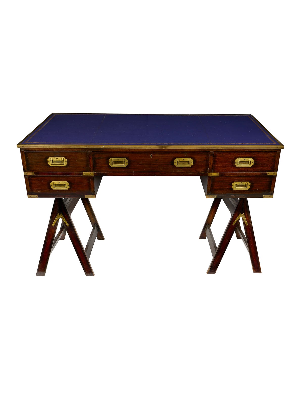 Vintage 1960s Military Campaign Desk Weston Table
