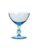 Vintage 1960s Morgantown Regina Blue Cocktail Glasses Weston Table