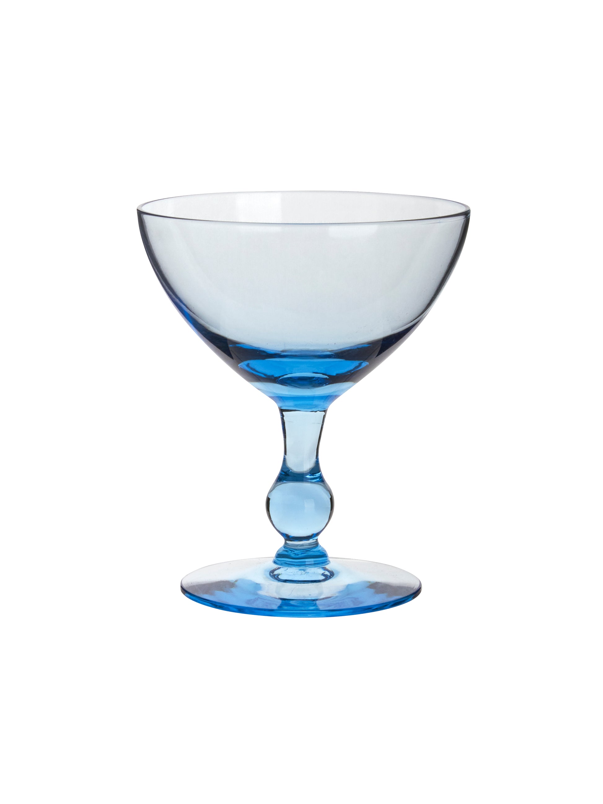 Vintage 1960s Morgantown Regina Blue Cocktail Glasses Weston Table