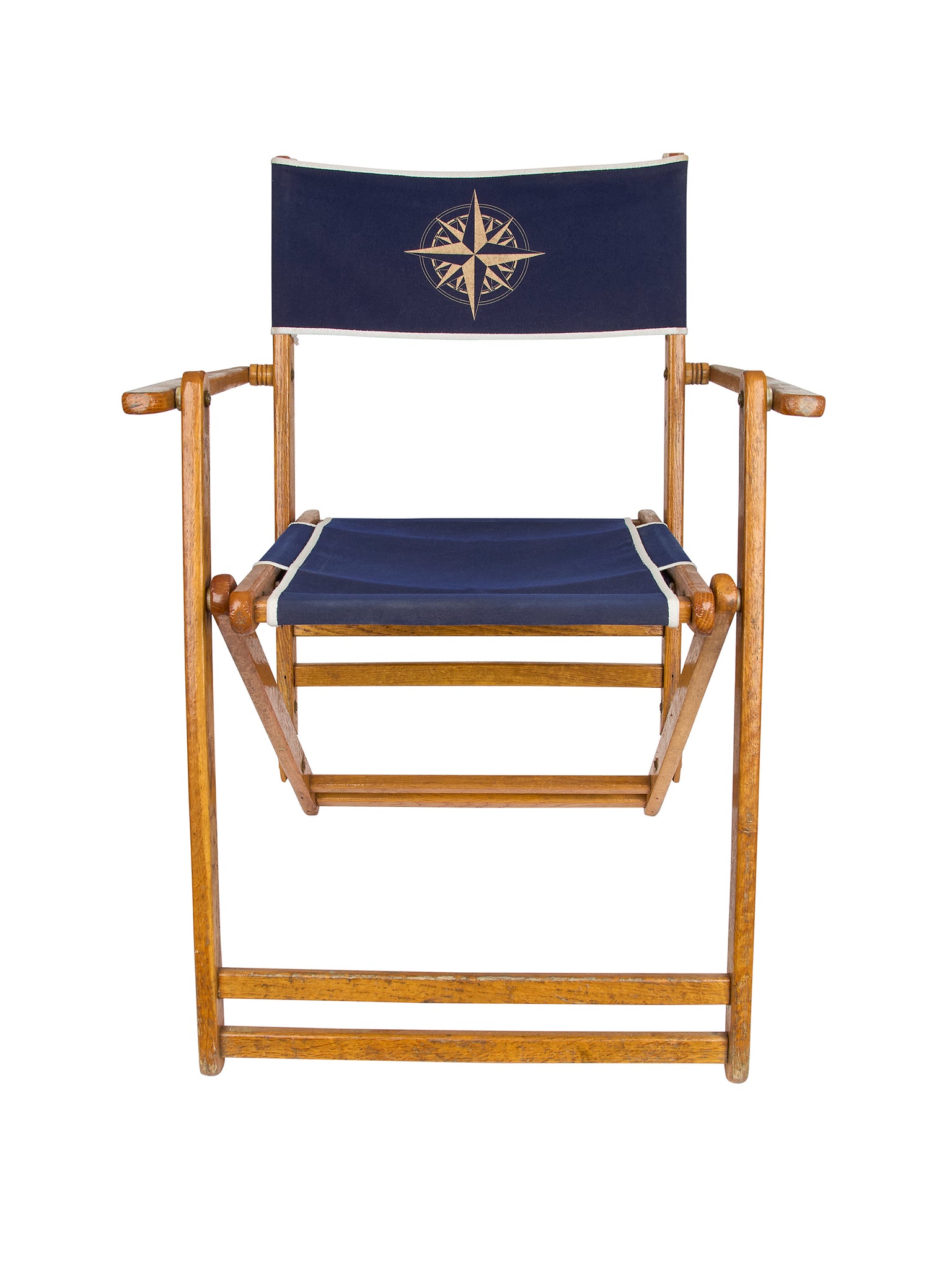 Vintage 1960s Nautical Folding Captain's Chair Weston Table