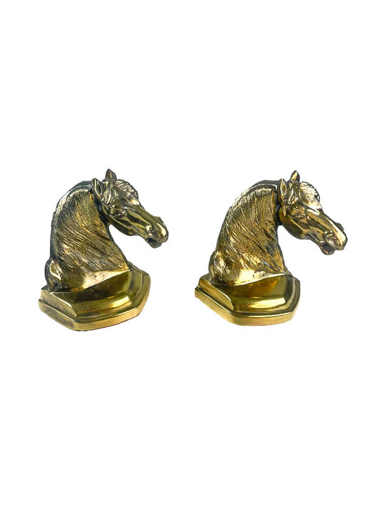 Vintage 1960s Neighing Horses Bookends Weston Table