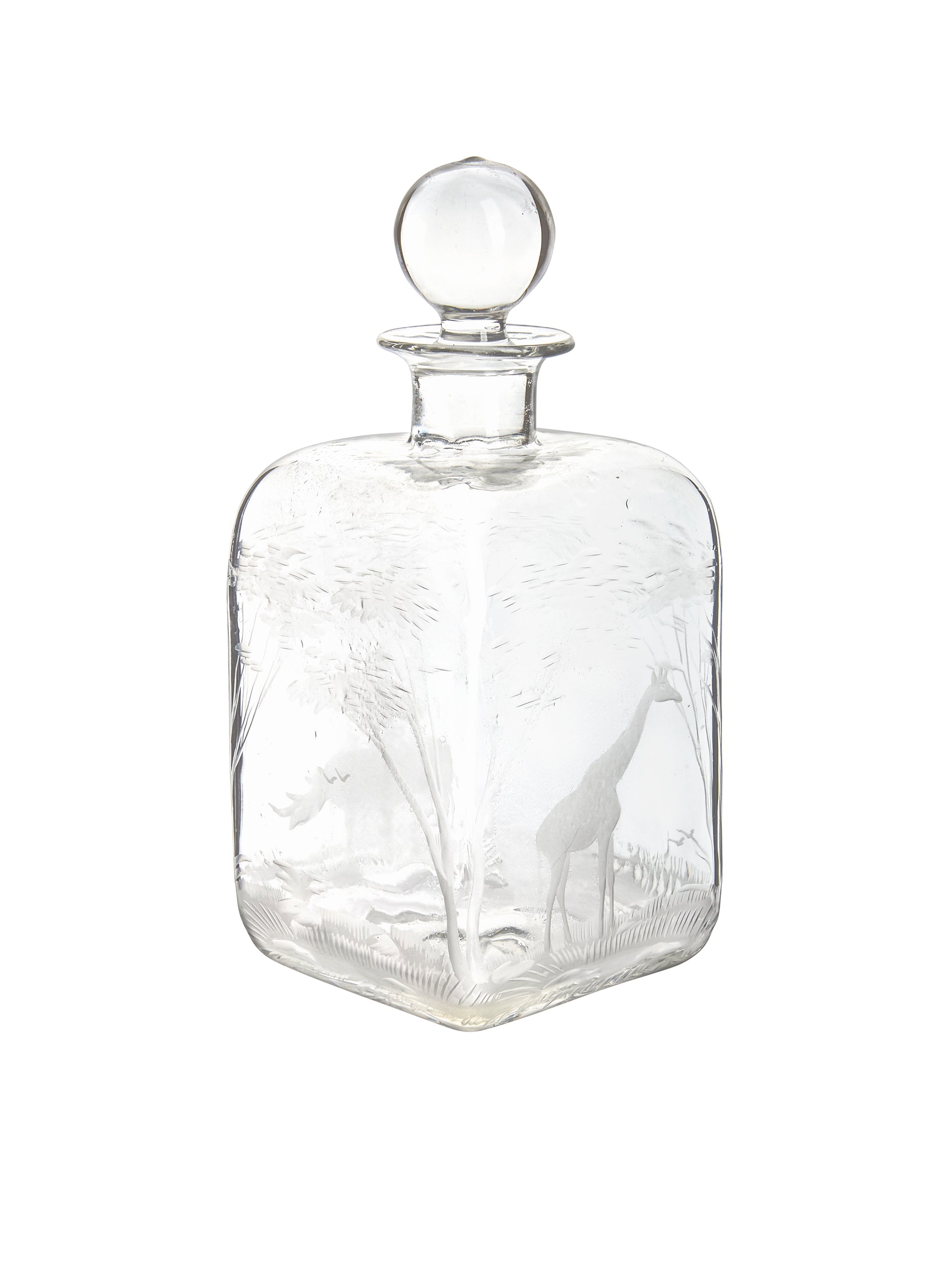 Vintage 1960s Crystal Queen Lace Giraffe Decanter Weston Table
