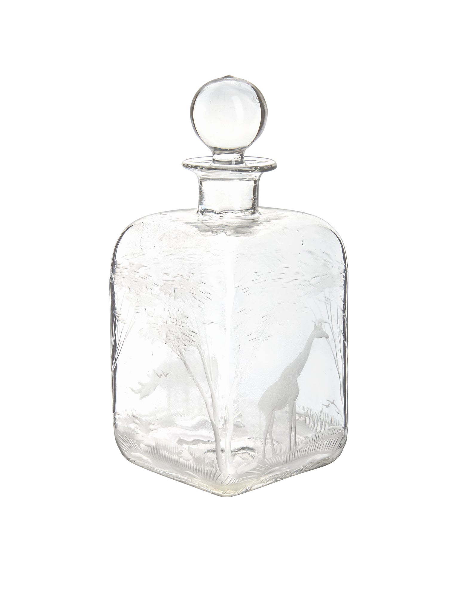 Vintage 1960s Crystal Queen Lace Giraffe Decanter Weston Table