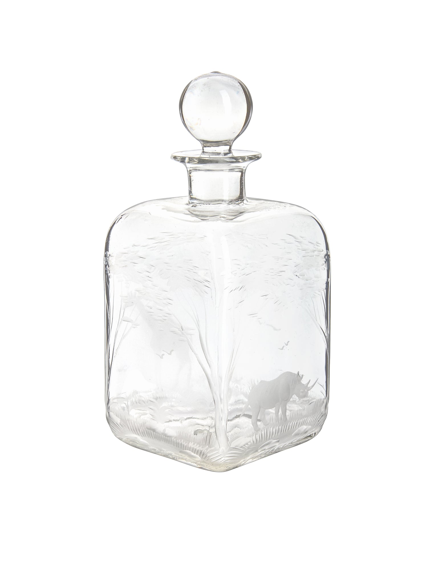 Vintage 1960s Crystal Kenya African Queen Decanter Weston Table