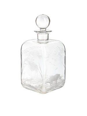  Vintage 1960s Crystal Kenya African Queen Decanter Weston Table 