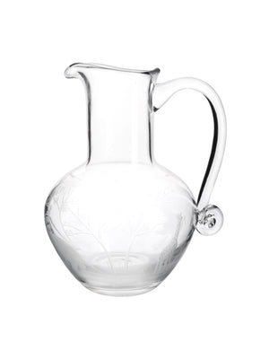  Vintage 1960s Crystal Queen Lace Safari Animals Pitcher Weston Table 