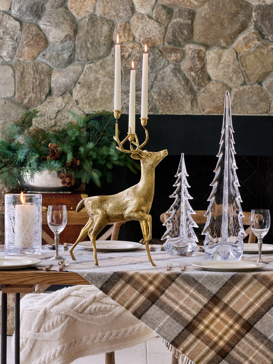 Vintage 1960s Deer Candelabrastick Weston Table