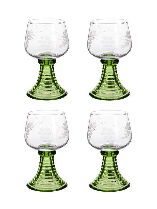 Vintage 1960s Roemer Beehive White Wine Glasses Weston Table