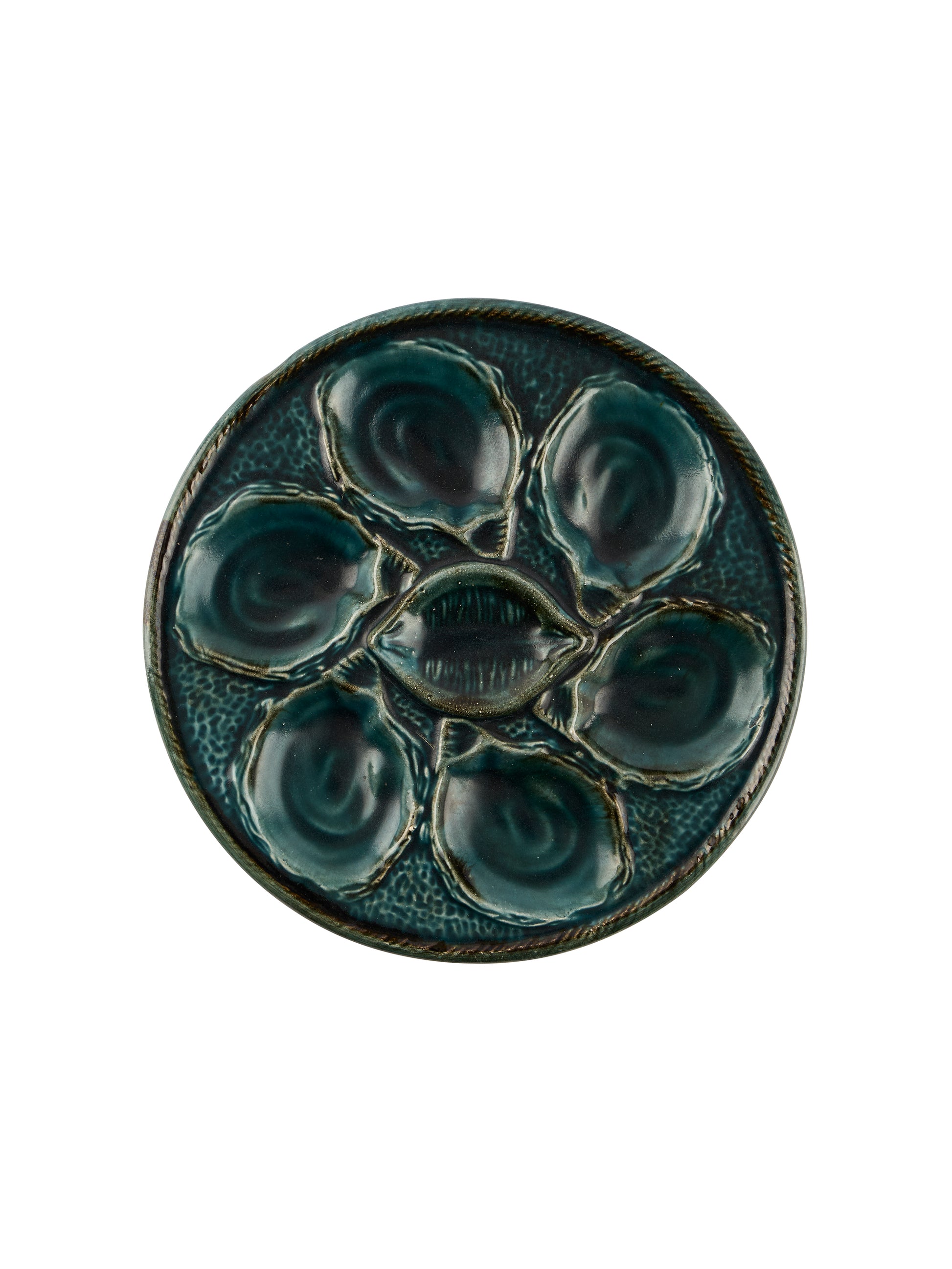 Vintage 1960s Saint Clement Deep Ocean Oyster Plate Weston Table