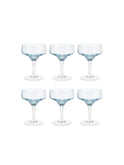 Vintage 1960s Sasaki Crystal Martini Glasses Weston Table
