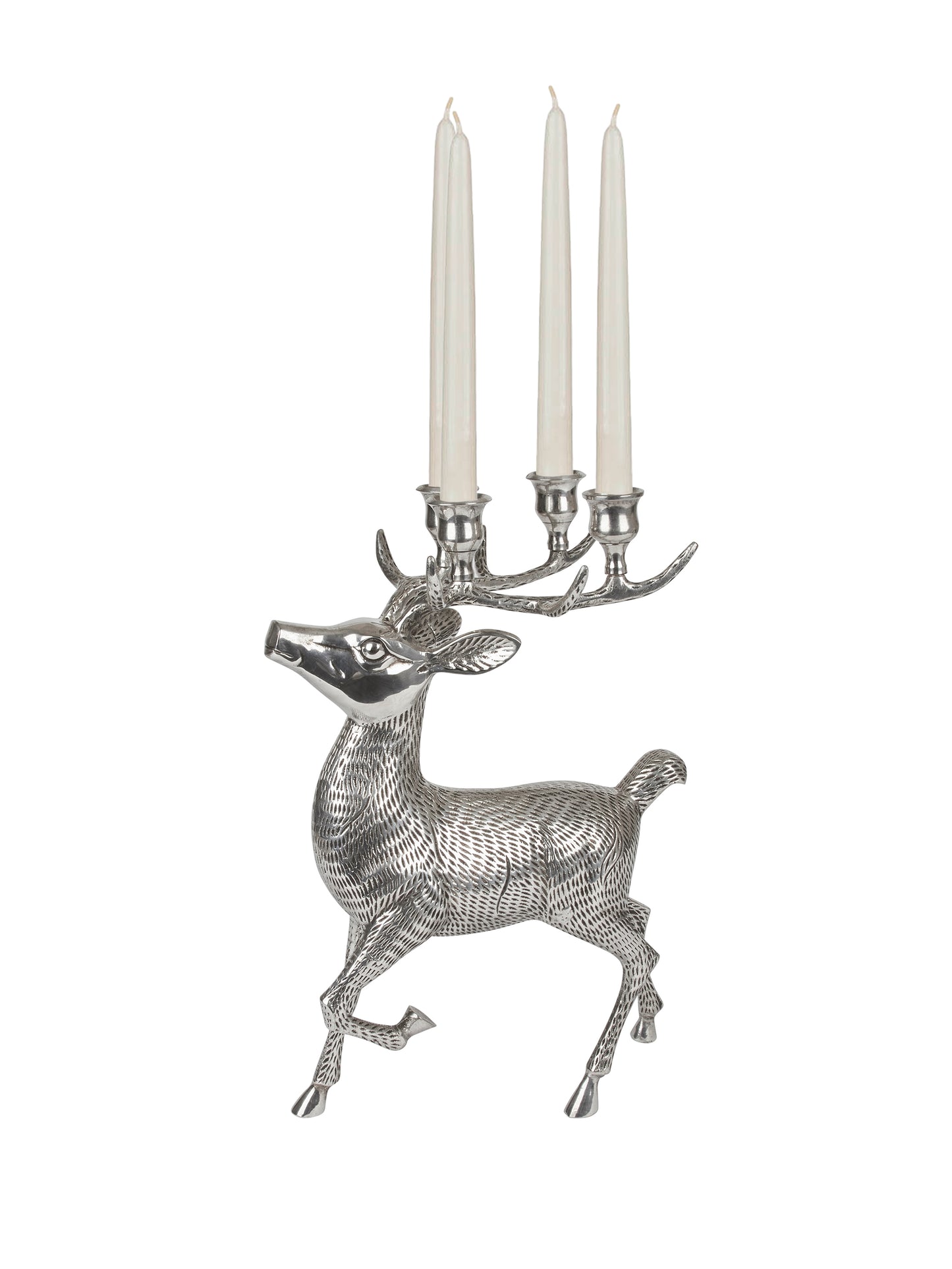 Vintage 1960s Silver Plate Deer Candelabra Weston Table