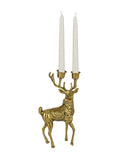 Vintage 1960s Stag Brass Candelabra Weston Table