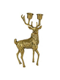 Vintage 1960s Stag Brass Candelabra Weston Table