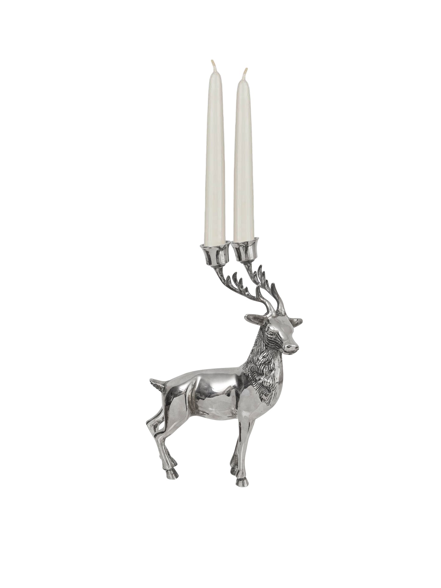 Vintage 1960s Silver Plate Stag Candelabra Weston Table