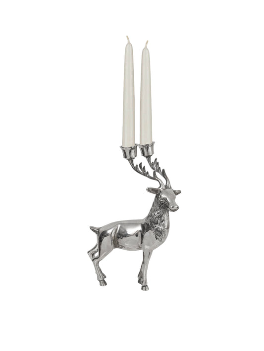 Vintage 1960s Silver Plate Stag Candelabra Weston Table