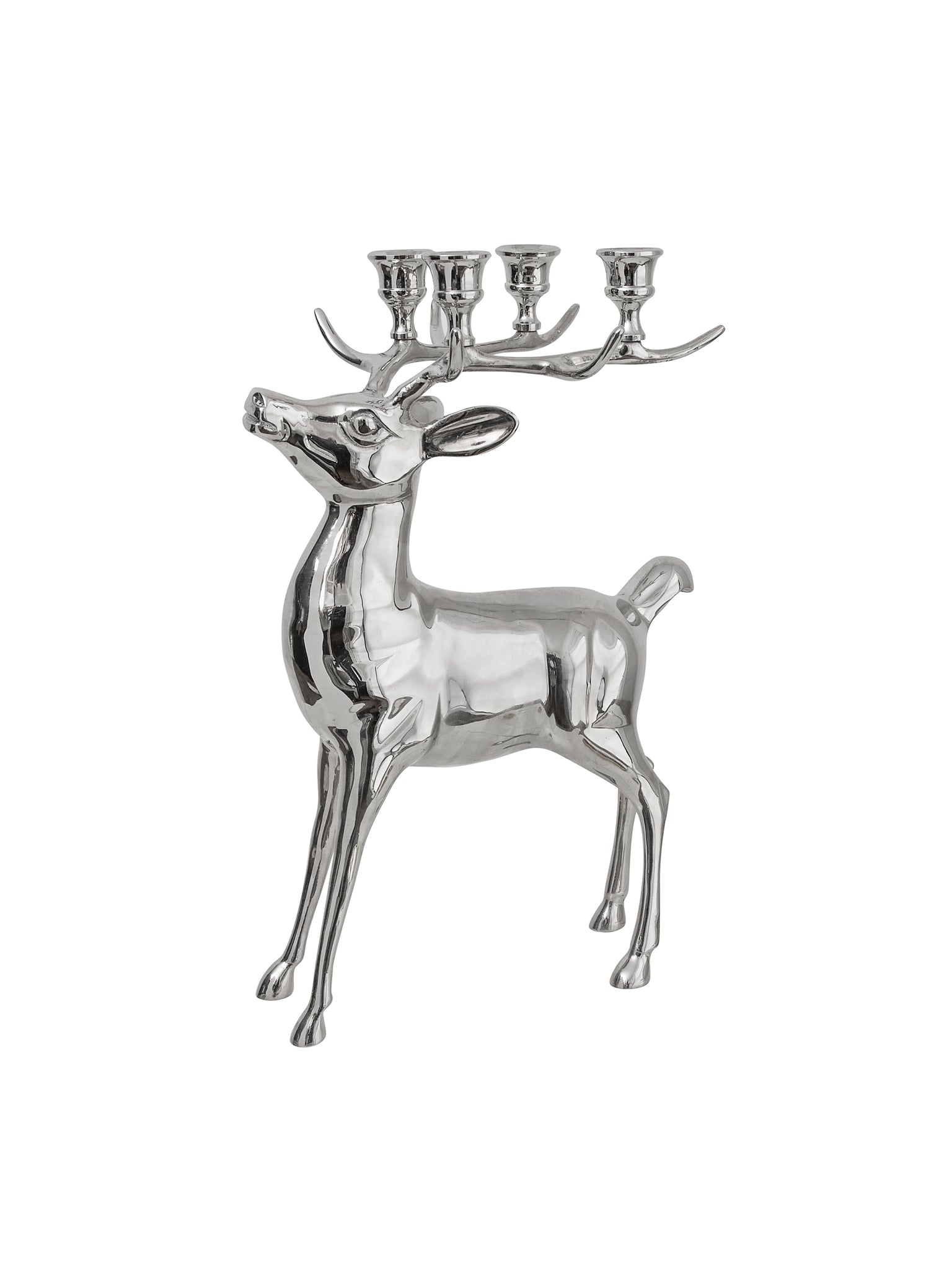 Vintage 1960s Silver Plate Stag Candelabra Weston Table