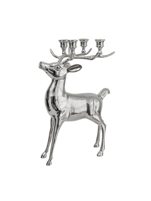  Vintage 1960s Silver Plate Stag Candelabra Weston Table 