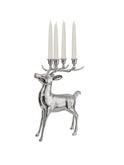 Vintage 1960s Silver Plate Stag Candelabra Weston Table
