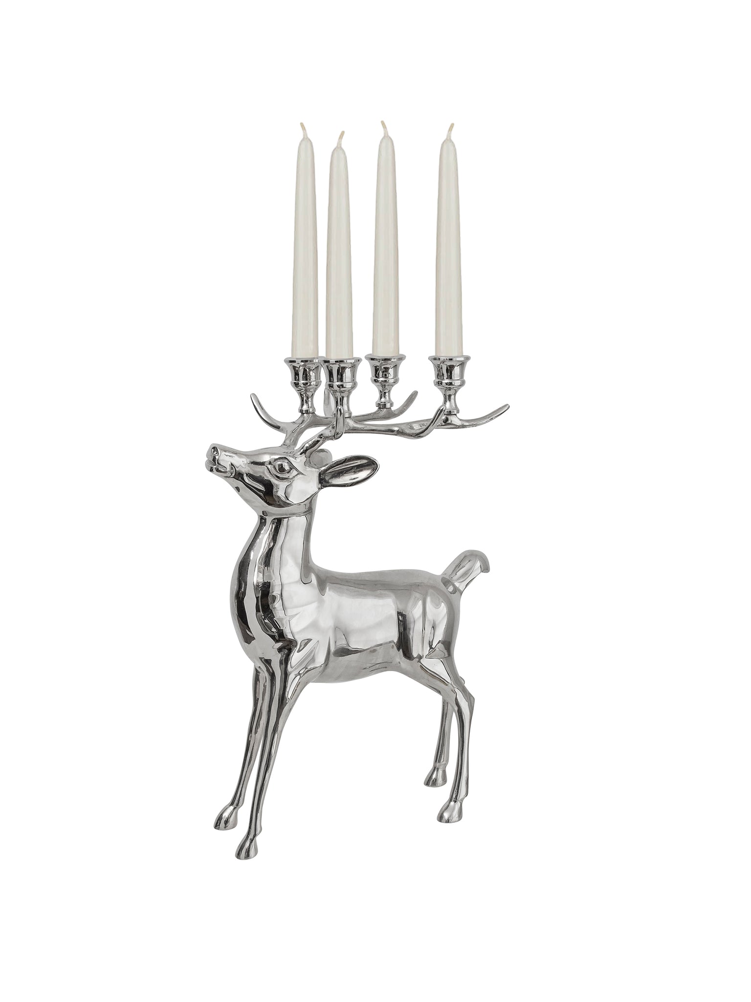 Vintage 1960s Silver Plate Stag Candelabra Weston Table