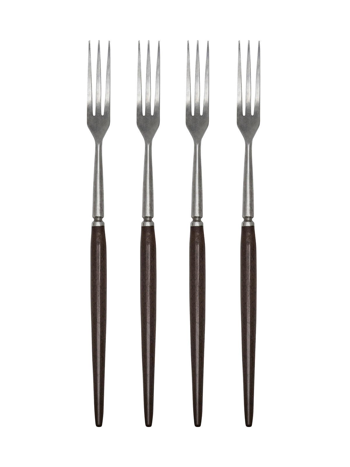 Vintage 1960s Teak Handled Long Forks Set of Four Weston Table