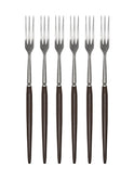 Vintage 1960s Teak Handled Long Forks Set of Six Weston Table