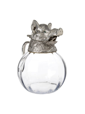  Vintage 1960s Valenti Silver Boar Head Decanter Weston Table 