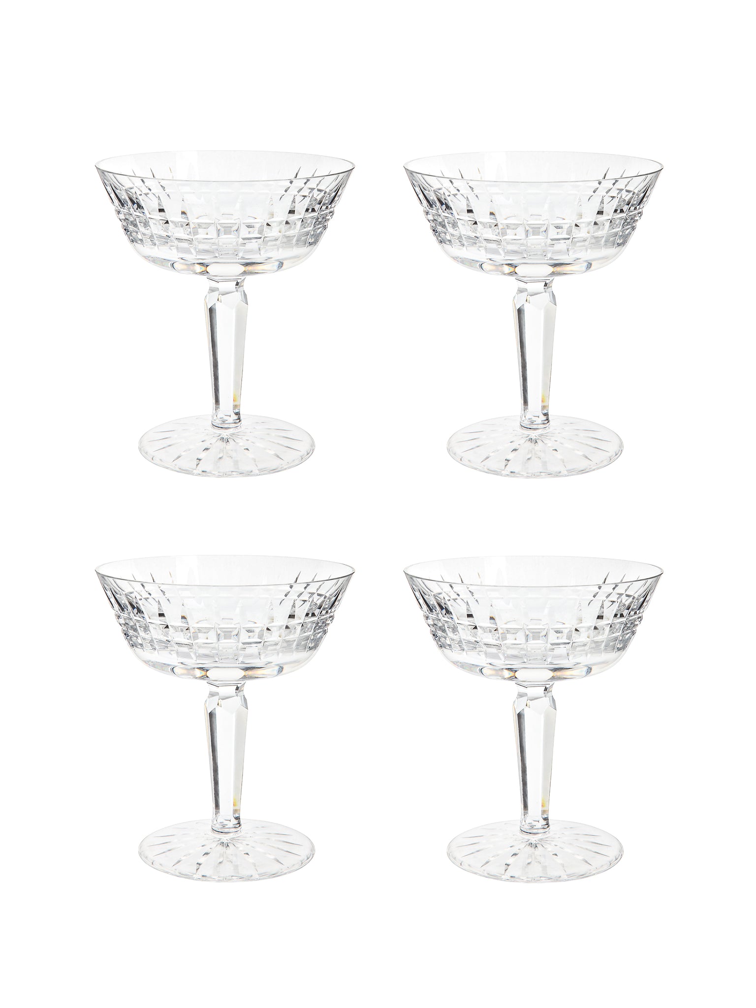 Vintage 1960s Waterford Crystal Glenmore Cocktail Coupes Weston Table