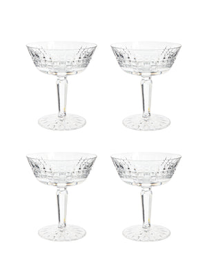  Vintage 1960s Waterford Crystal Glenmore Cocktail Coupes Weston Table 