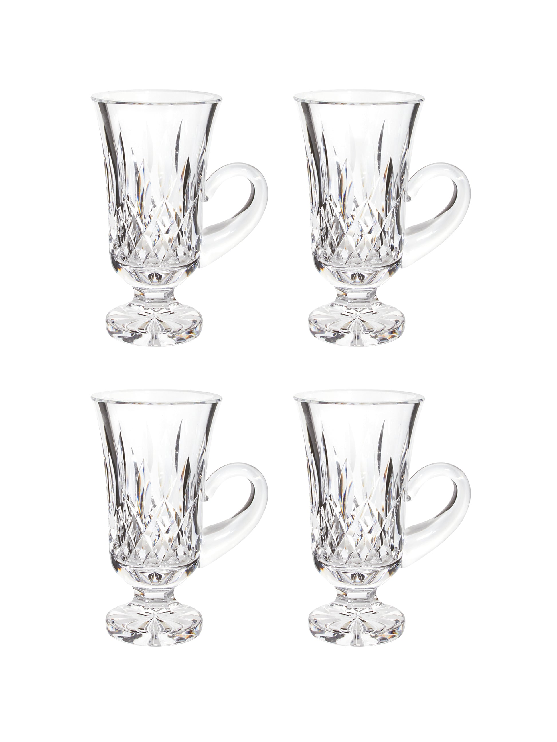 Vintage Waterford Lismore Irish Coffee Mugs Set of Four Weston Table