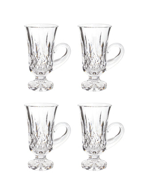  Vintage Waterford Lismore Irish Coffee Mugs Set of Four Weston Table 